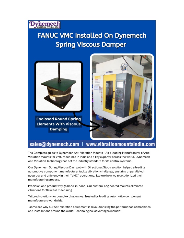 the complete guide to dynemech anti vibration