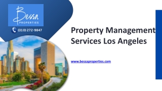 Property Management Services Los Angeles - bessaproperties.com