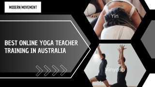 Best Online Yoga Teacher Training in Australia