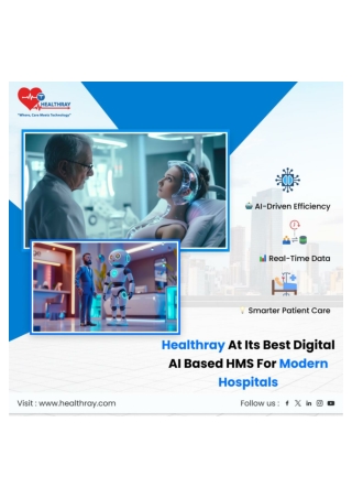 Healthray at Its Best Digital AI based HMS for Modern Hospitals - Healthray