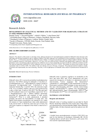 deepali tomar et al int res j pharm 2020 11 12