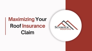 Maximizing Your Roof Insurance Claim