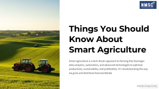 things you should know about smart agriculture