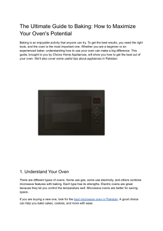 the ultimate guide to baking how to maximize your