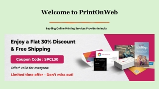 welcome to printonweb