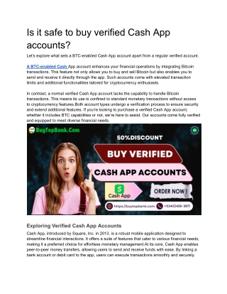 Is it safe to buy verified Cash App accounts