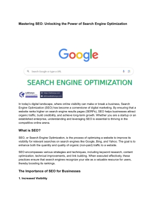 mastering seo unlocking the power of search