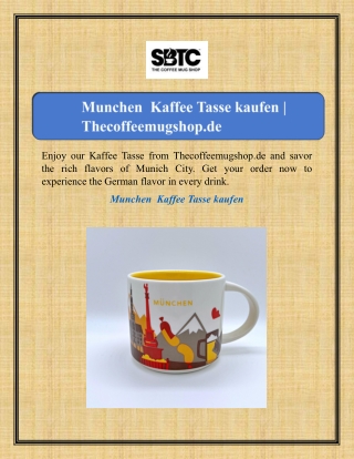 Munchen  Kaffee Tasse kaufen | Thecoffeemugshop.de