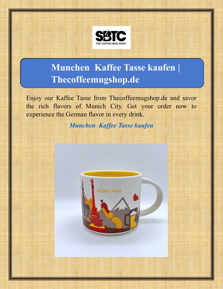 enjoy our kaffee tasse from thecoffeemugshop