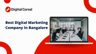 Best Digital Marketing Company in Bangalore  Digital Corsel