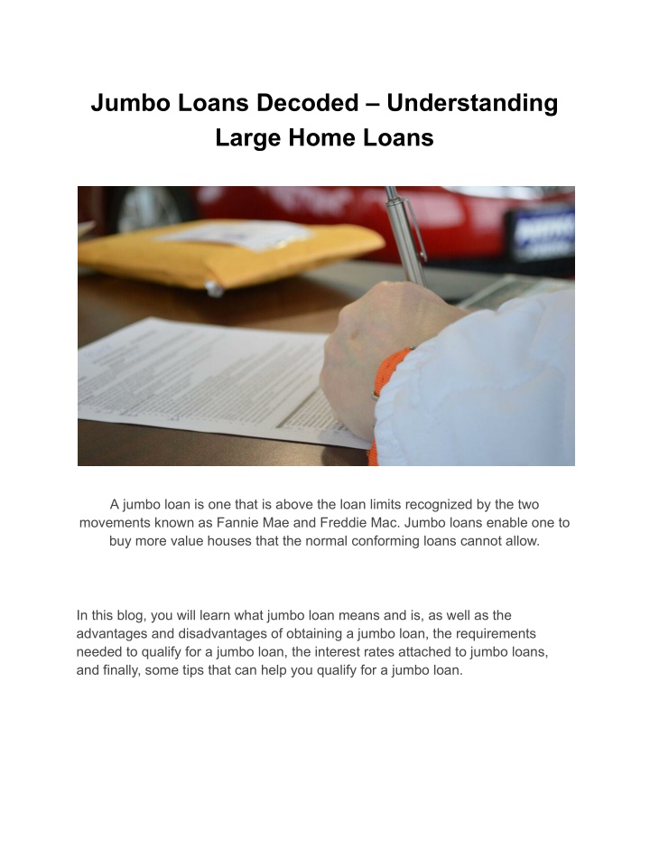 jumbo loans decoded understanding large home loans