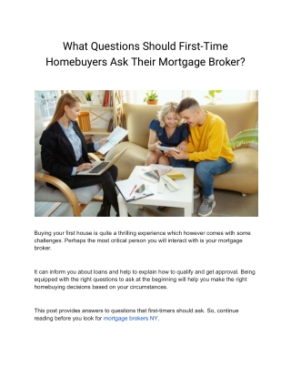 Mortgage brokers ny