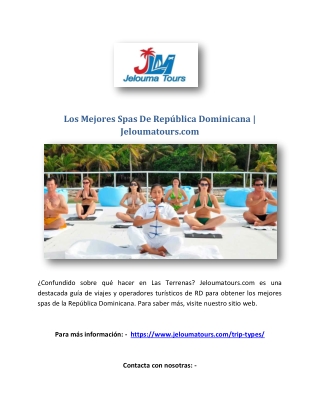 Los Mejores Spas De República Dominicana