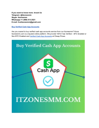Easy Steps To Buy Verified Cash App Accounts in Online