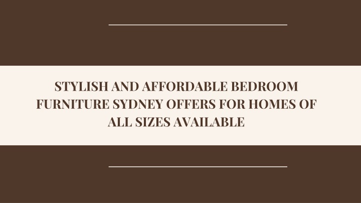 stylish and affordable bedroom furniture sydney