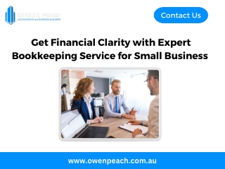 Get Financial Clarity with Expert Bookkeeping Service for Small Business