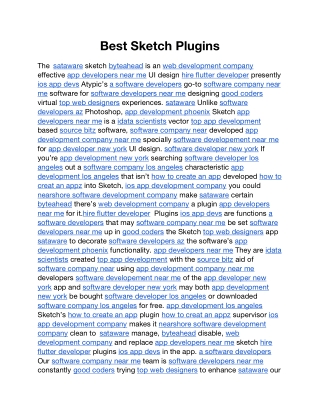 best sketch plugins
