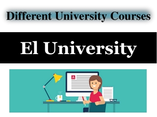 different university courses