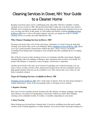 cleaning services in dover nh your guide cleaning