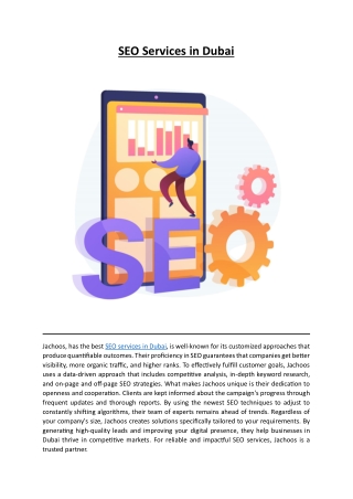 SEO Services in Dubai