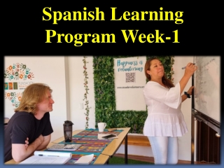 Spanish Learning Program Week-1