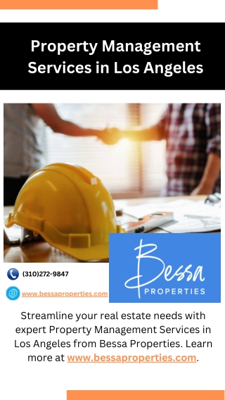 Property Management Services in Los Angeles - bessaproperties.com