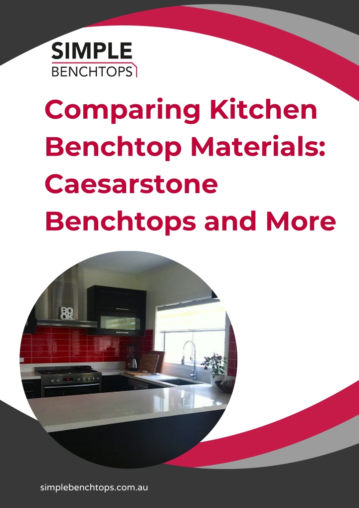 comparing kitchen benchtop materials caesarstone