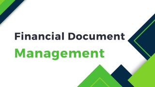 Financial Document Management