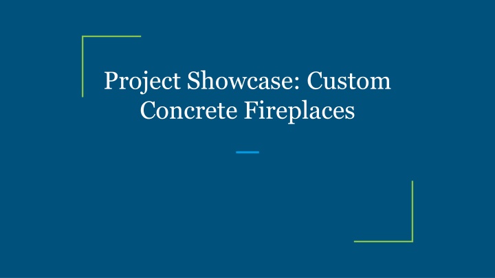 project showcase custom concrete fireplaces