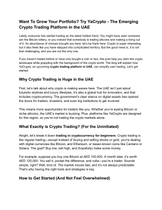 Want To Grow Your Portfolio_ Try YaCrypto - The Emerging Crypto Trading Platform in the UAE