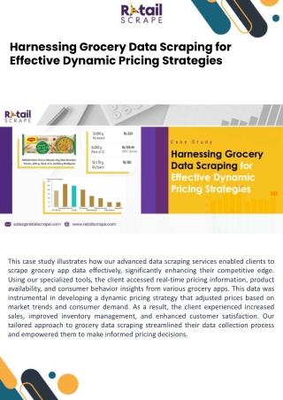 Harnessing Grocery Data Scraping for Effective Dynamic Pricing Strategies