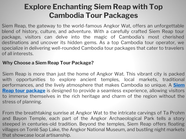 explore enchanting siem reap with top cambodia