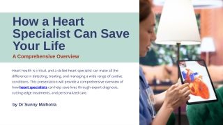 Why a Heart Specialist Is Essential for Your Health