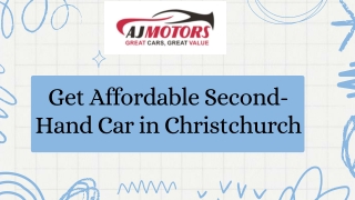 Get Affordable Second-Hand Car in Christchurch