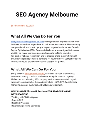 Best SEO Services in Shimla
