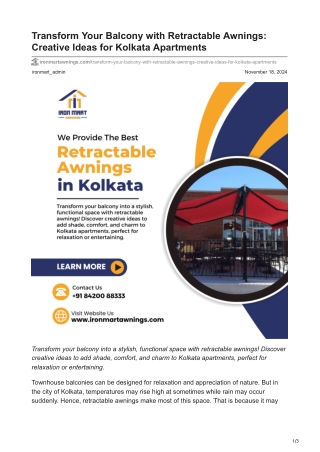 ironmartawnings.com-Transform Your Balcony with Retractable Awnings Creative Ideas for Kolkata Apartments