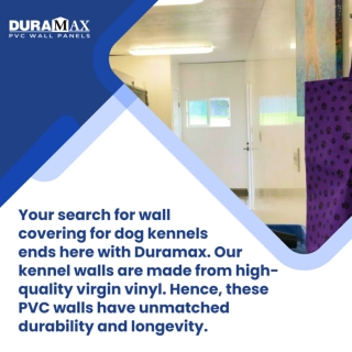 Looking for a wall covering for dog kennels Check Out the Duramax panels