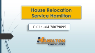 House Relocation Service Hamilton