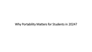 Why Portability Matters for Students in 2024