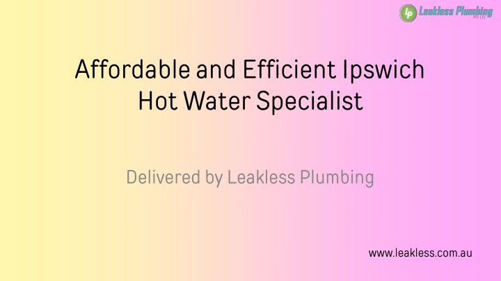 affordable and efficient ipswich hot water