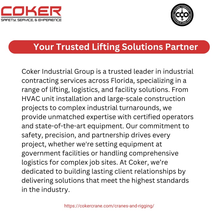 your trusted lifting solutions partner