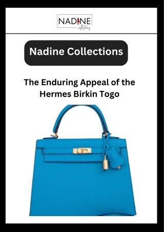 The Enduring Appeal of the Hermes Birkin Togo