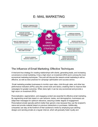 e mail marketing
