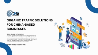 Organic traffic solutions for China-based businesses
