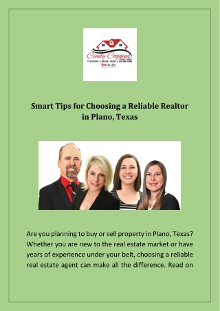 Find Your Dream Home with Expert Realtor Plano Services
