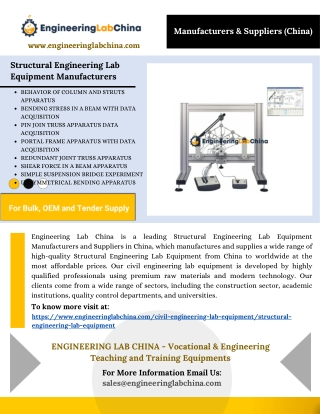 Structural Engineering Lab Equipment Manufacturers