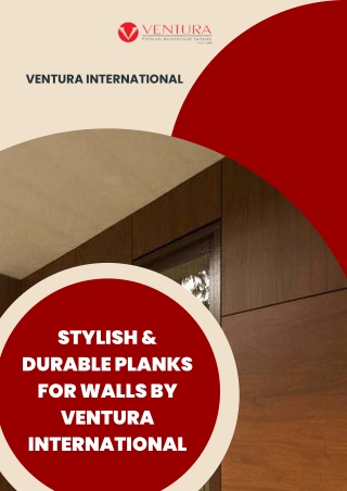 Stylish & Durable Planks for Walls by Ventura International