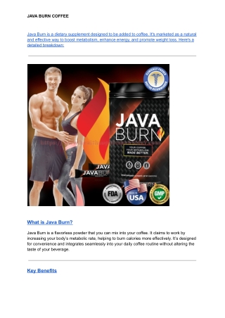 java burn coffee
