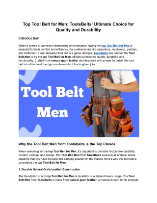 top tool belt for men toolsbelts ultimate choice