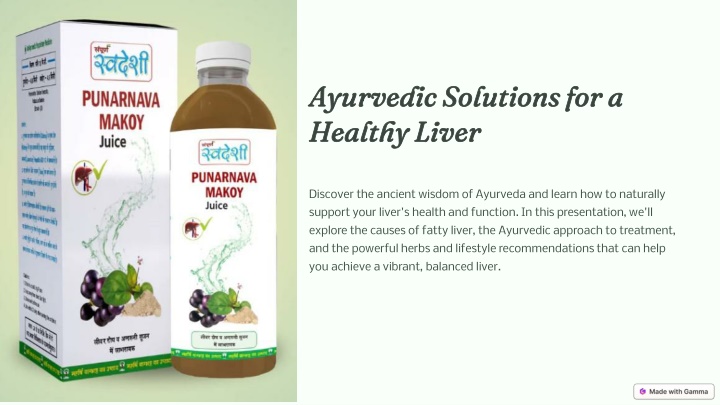 ayurvedic solutions for a healthy liver